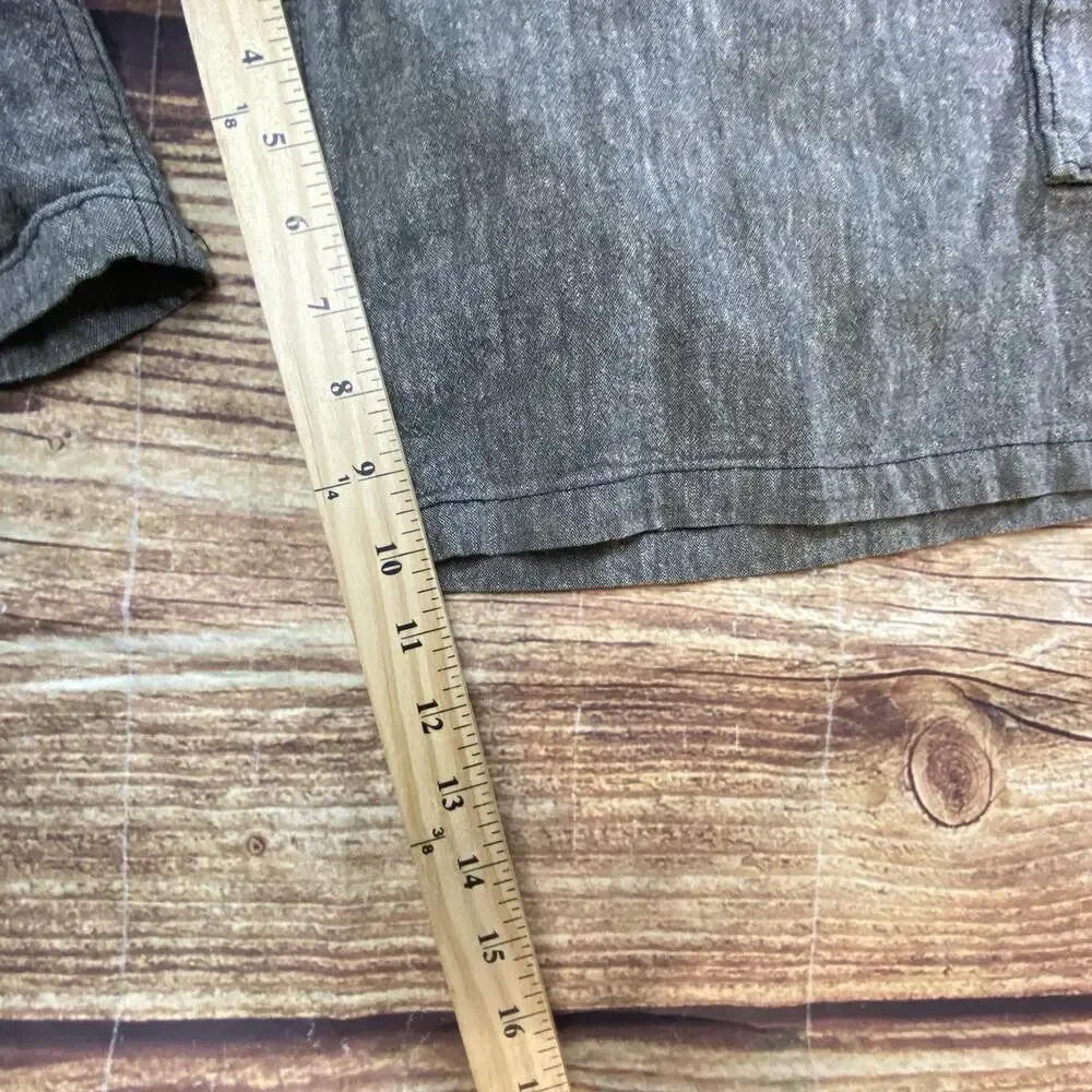 Levi Strauss Gray Cargo Shorts Mens 38 Utility Outdoor Ripstop Waterless Pockets